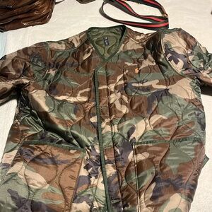Ralph Lauren rare camo bomber quilted jacket